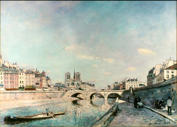 Jongkind La Seine et Notre Dame de Paris 1864