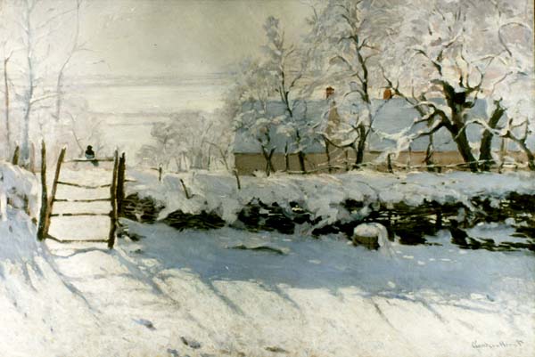 Monet la pie 1869