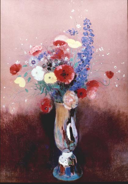 Redon Bouquet de fleurs des champs vers 1912