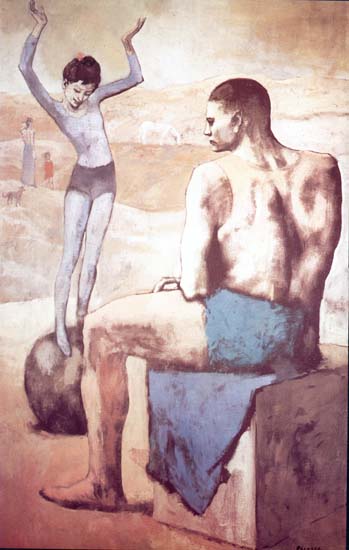 Picasso bleue acrobat a la boule 1905