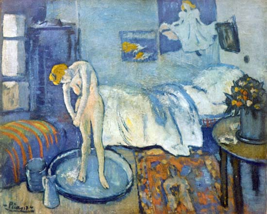 Picasso bleue blue period la toilette