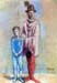 Picasso bleue blue period deux saltimbanques